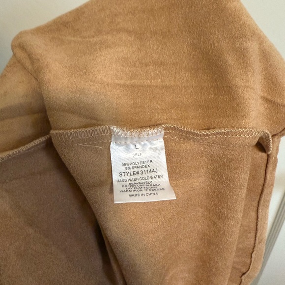 NWT Soft Suede Fringe Shacket - Picture 4 of 5